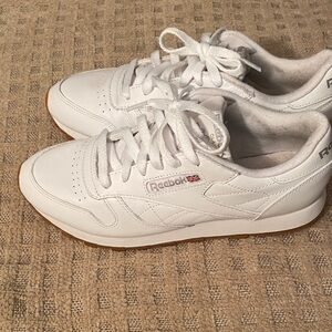 Reebok White Leather Sneakers
